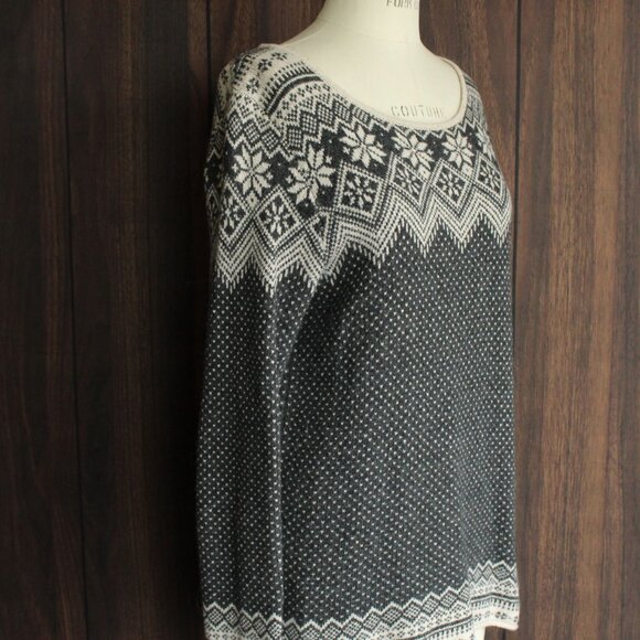 L.o.g.g. H&M Womens Sweater, Size Small, Gray and White Nordic Style, Lightweigh - Picture 6 of 12